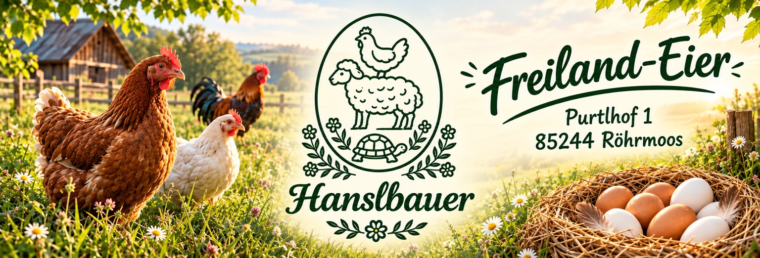 Hanslbauer Freilandeier und Hühner auf dem Hof
